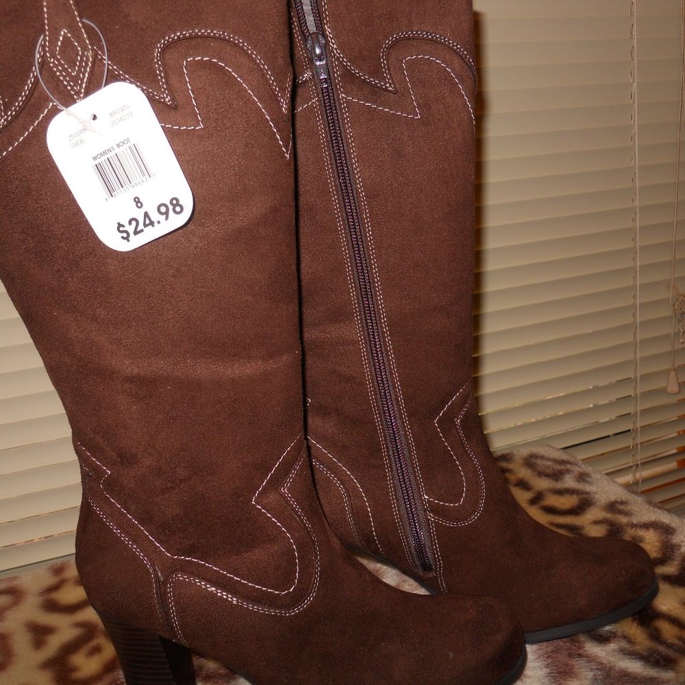 size 8 n/w/t brown boots